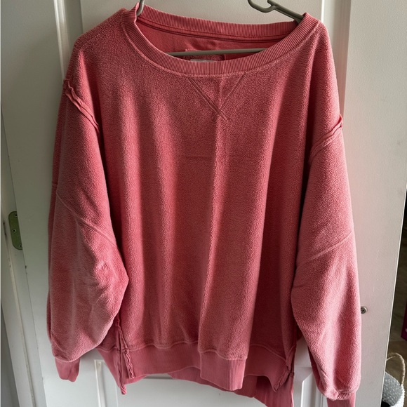 American Eagle Outfitters Other - American Eagle Outfitters Pink Crew Neck Big Hug Sweatshirt